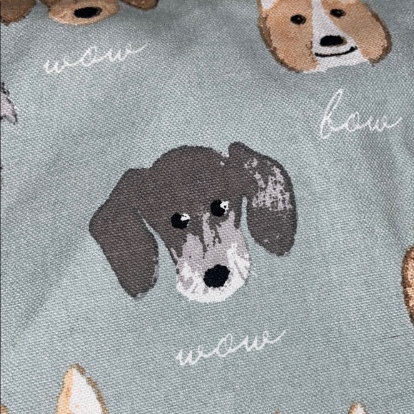 Dog Print Tote Bag Like New 15.5x17x5.5 - Picture 3 of 5